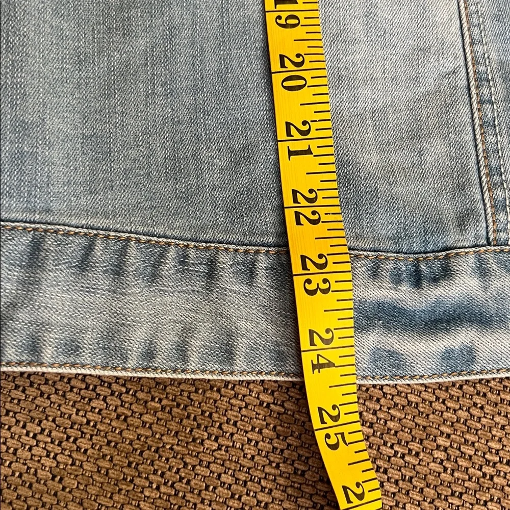 DYN Frayed Denim vest plus size 2X - Picture 6 of 9